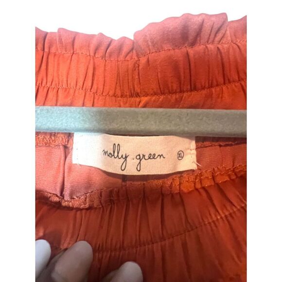 Molly Green Rust Wide Leg Pants Womens Size XL Boho Chic - Picture 2 of 8